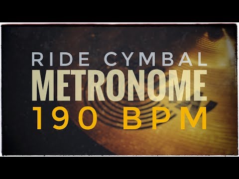 190 BPM | Ride Cymbal | Metronome