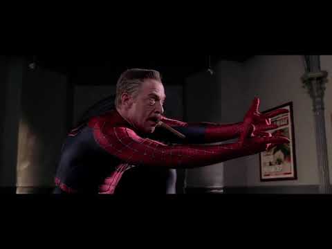 J J  Jameson Wearing Spider Man Suit   Deleted Scene   Spider Man 2