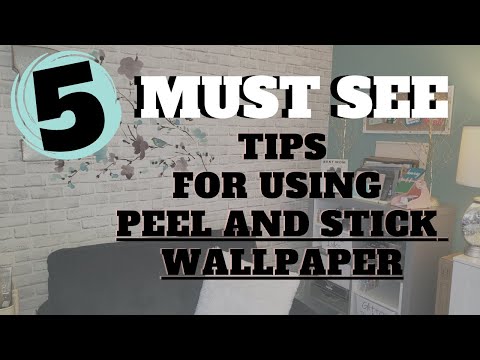 THE BEST Tips and Hacks to Put Up Peel and Stick Wallpaper