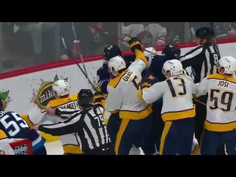 Nashville Predators Vs Winnipeg Jets Scrum