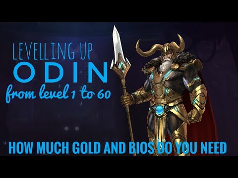 Leveling up ODIN from 1-60 | How much GOLD and BIOs do you need?