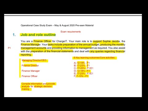 Know your role in the CIMA OCS exam this August!