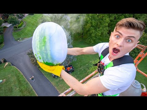 FROZEN WATERMELON DROP TEST!! (LIQUID NITROGEN) Video