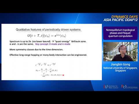 Jiangbin Gong: Nonequilibrium Topological Phases and Floquet Quantum Computation