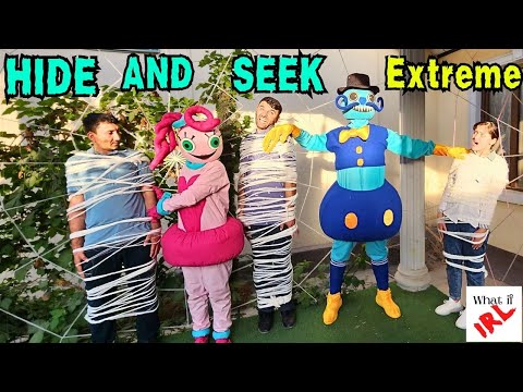 Hide And Seek Extreme With Mommy Long Legs, Huggy, Daddy Long Legs, Kissy & PJ In REAL LIFE