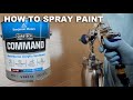 How To  spray Benjamin Moore Command Paint - FUJI HVLP
