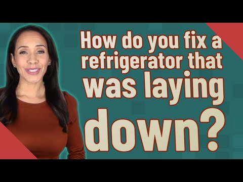 YouTube video about: What tools do you need to fix a refrigerator that was laying down?