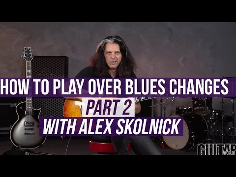 Alex Skolnick Lesson - How to Play Over Blues Changes, Part 2