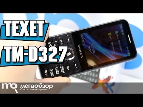 Мобильный телефон teXet TM-D327 черный - Видео