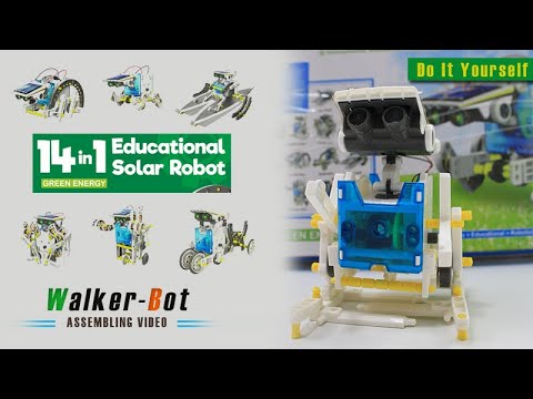 14-in-1 Educational Solar Robot Kit | Walker-Bot Assembling | DIY | Green Energy | Science Series