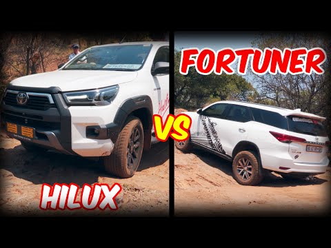 Fortuner Legender VS Hilux I Off Road I - rocky incline #toyota #hilux #fortunerlegendar
