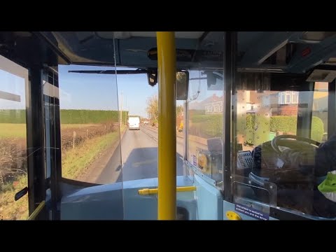 Windscreen View - SN61BKE E199 Route 127 Purley - Hackbridge Corner