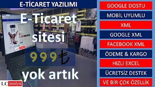 999 TL' ye E Ticaret sitesi olur mu? E-Ticaret sitesi kurmak