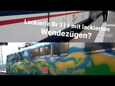 Mysteriöser Zug in Nürnberg Hbf | Mit Br 111 und Wendezügen (lackiert)