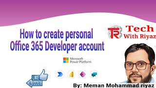 How to Create FREE Office 365 Developer Account | Microsoft 365 Person