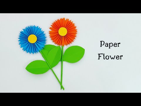 How To Make Easy Paper Flowers For Kids / Nursery Craft Ideas / Paper Craft Easy / KIDS crafts