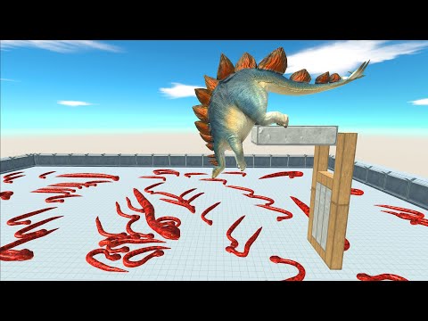 All Dinosaurs jump into Titanoboa Army - Animal Revolt Battle Simulator