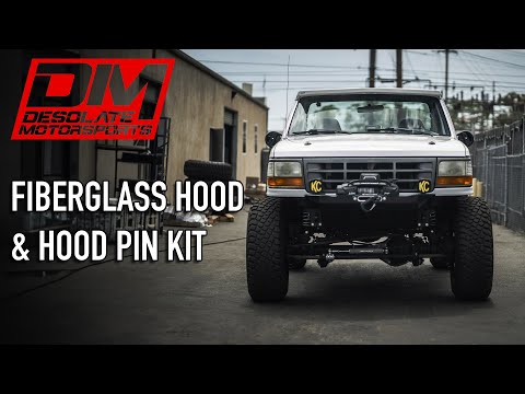 Install Guide: Fiberglass Hood and Hood Pin Kit 92-96 Bronco/F150/F250/F350