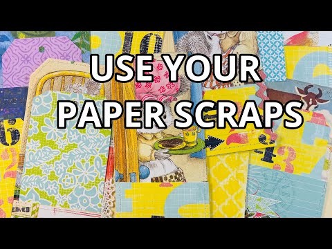 USE YOUR PAPER SCRAPS: CUTE TAGS and POCKETS