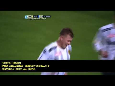 B Nacional 2015. Todos los goles de Ramón Santamarina.