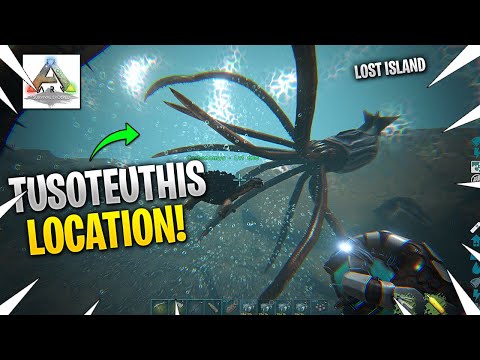 Taming A High Level Tusoteuthis For The First Time! ARK Lost Island (Ep 2)