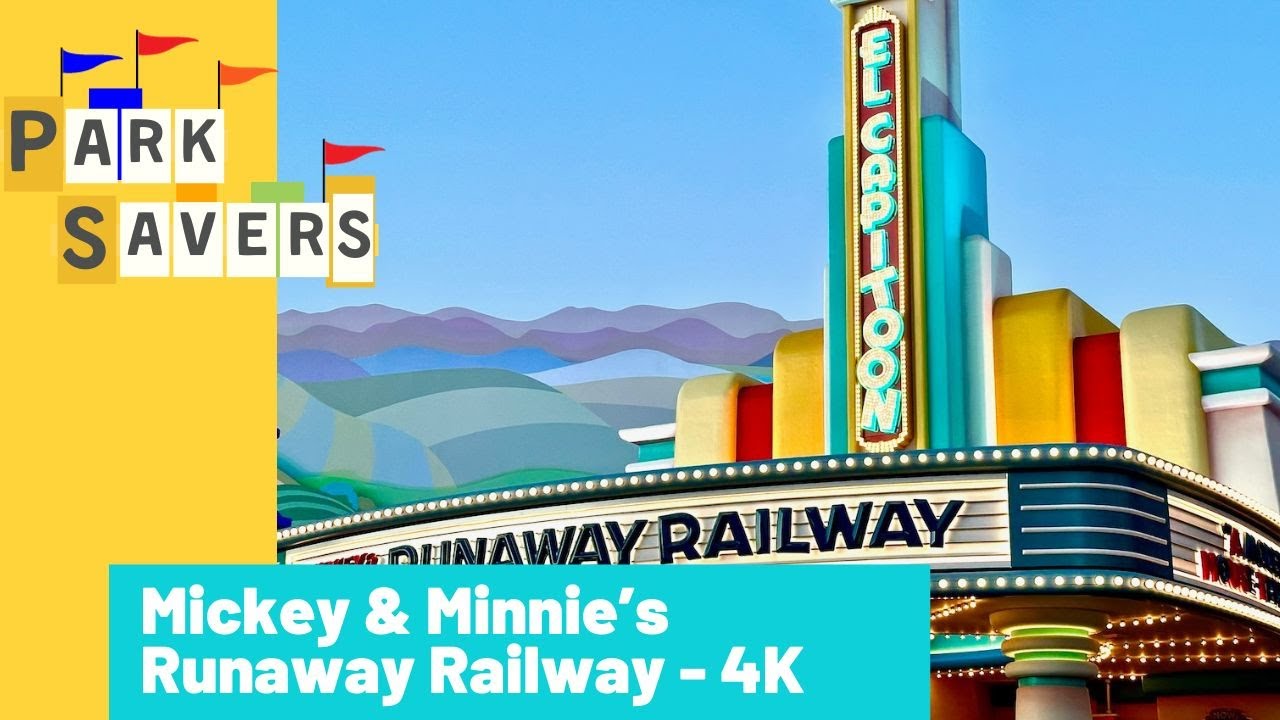 Mickey and Minnie’s Runaway Railway Disneyland Park Full Video 4K
