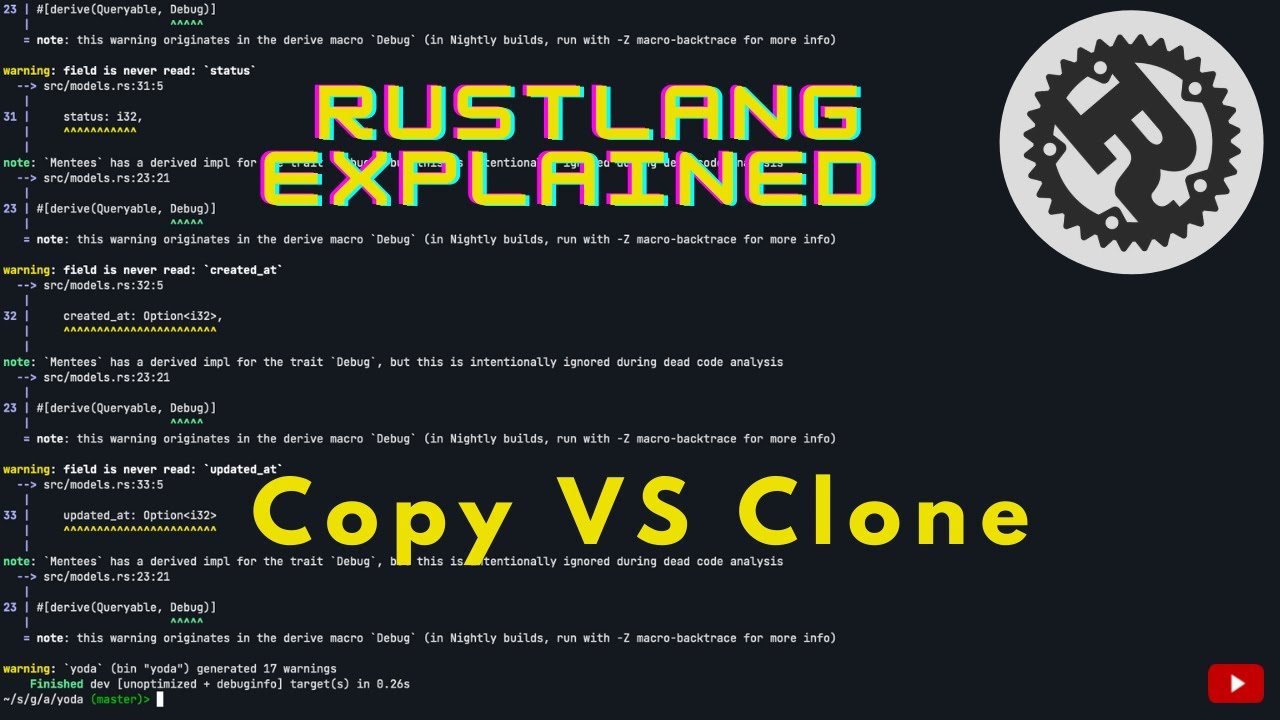 🦀  Rust Copy trait VS Clone trait