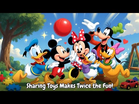 Mickey & Friends Learn Sharing = Twice the Fun! 😂✨ 