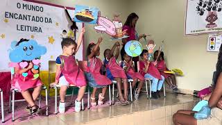 Apresentação das crianças no projeto Leitura e Escrita na Educação Infantil. “2024” turma - CBP