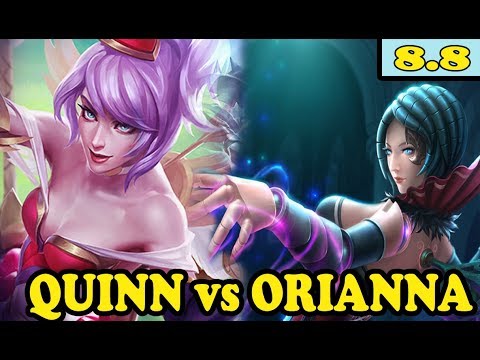 QUINN MID VS ORIANNA Full Gameplay - S8 LOL 8.8 - LolLap