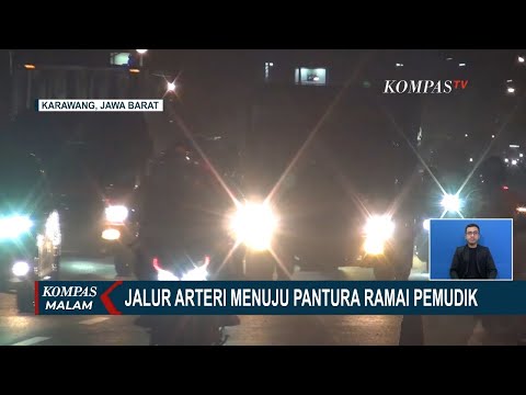 Tak Ada Penyekatan, Jalur Arteri Karawang Arah Pantura Ramai Pemudik