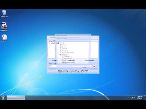 MS Access Save Reports As PDF Files Software