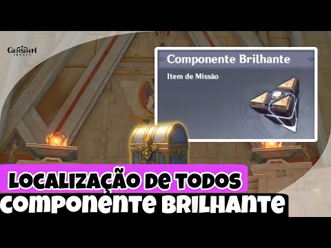 LOCALIZAÇÃO DE TODOS OS 5 COMPONENTES BRILHANTES + CONQUISTA SECRETA