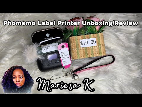 DIY WATER PROOF LABELS PHOMEMO LABEL PRINTER UNBOXNG/REVIEW