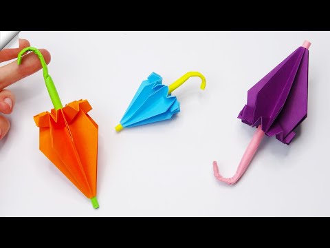 How to make paper Umbrella Easy paper crafts