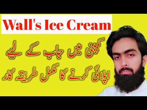 How to Get Job In walls Ice cream Company