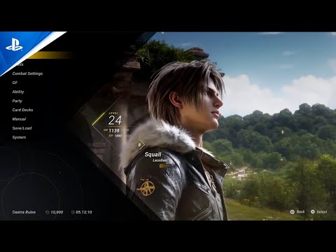 Final Fantasy VIII Remake: UI [Main Menu]