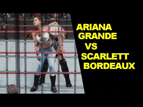 WWE 2K19 Ariana Grande vs Scarlett Bordeaux - Steel Cage