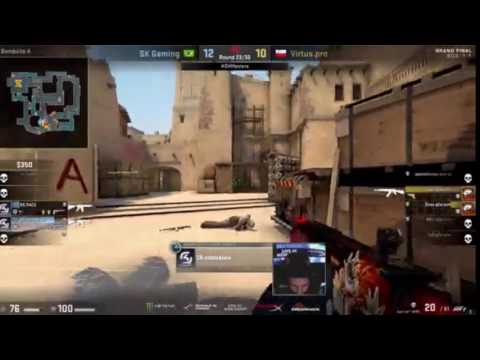 byali 1v2 clutch (Mirage) Final DreamHack Masters Las Vegas 2017 vs Sk Gaming