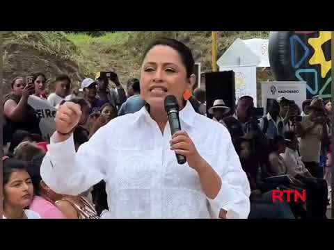 RTN ECUADOR:  PAOLA PABÓN PREFECTA DE PICHINCHA ENTREGO 2 PUENTES EN PEDRO VICENTE MALDONADO.