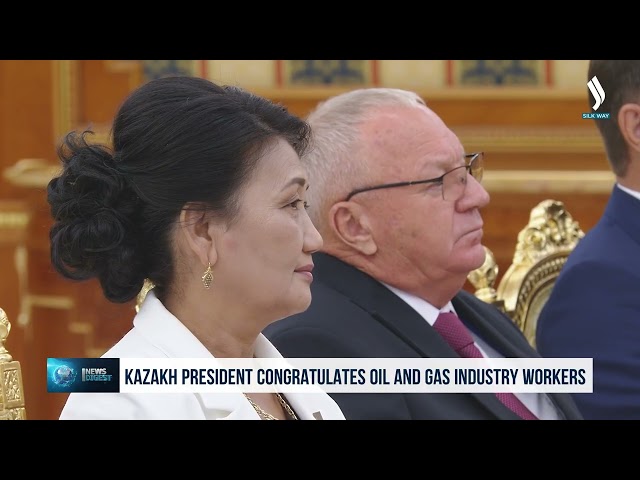 Kazakh President congratulates oil and gas industry workers