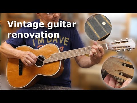 Restoring a broken vintage parlour guitar to a wonderful instrument