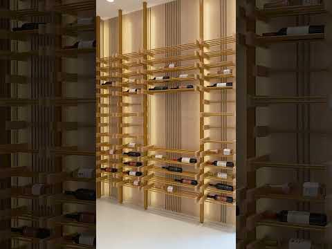 Adega dos sonhos em metalon e MDF feita por Biblos Planejados