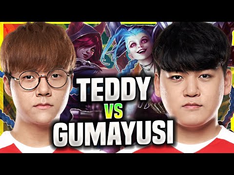 T1 GUMAYUSI VS T1 TEDDY! (WHO IS THE BEST?) - T1 Gumayusi Plays Jinx ADC vs T1 Teddy Xayah!