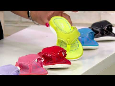 Clarks Cloudsteppers Anatomic Sport Thongs - Glide Post on QVC