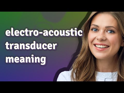 Electro-acoustic transducer | meaning of Electro-acoustic transducer