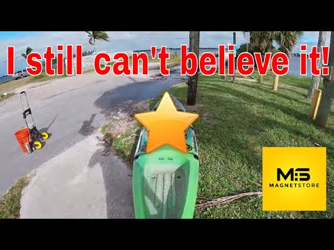 I found a expensive kayak magnet fishing! I can't believe this!