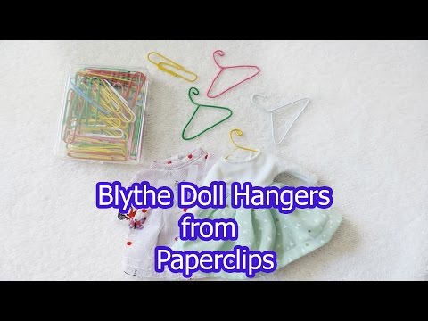 How to Make Blythe Doll Hangers from Paperclips