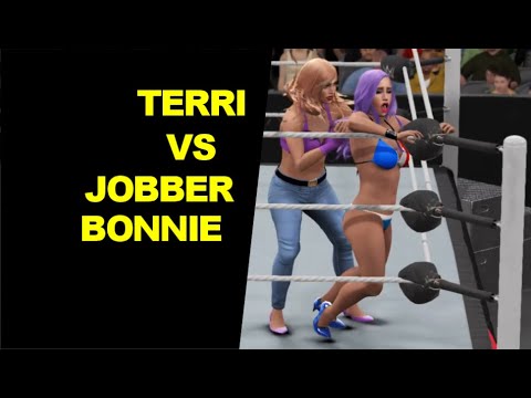 WWE 2K17 Terri vs Jobber Bonnie - Iron Woman