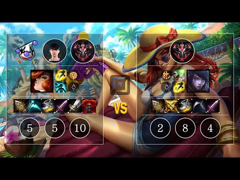 RJ Art Miss Fortune vs Aphelios Bot - KR Patch 10.12